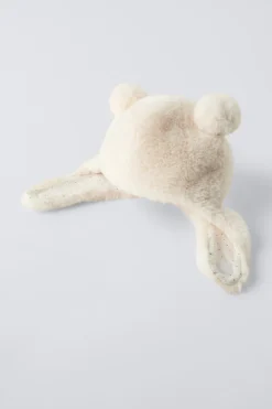 Niños ZARA 1½ - 6 Años·Accesorios|Accesorios / Zapatos / 0 - 14 Años<CAPUCHA EFECTO PELO OREJITAS