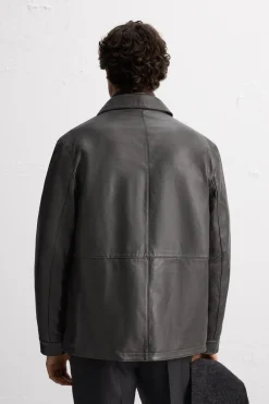 Best CAZADORA PIEL BOLSILLOS Hombre Piel