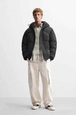 Sale CAZADORA ACOLCHADA CAPUCHA Hombre Plumíferos