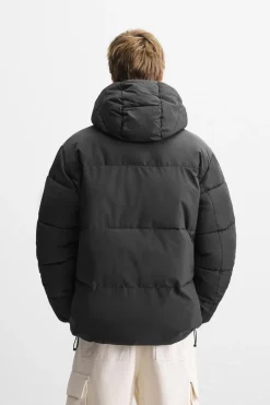 Sale CAZADORA ACOLCHADA CAPUCHA Hombre Plumíferos