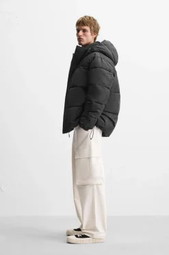 Sale CAZADORA ACOLCHADA CAPUCHA Hombre Plumíferos