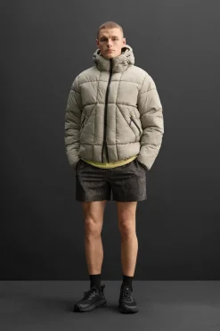 Hot CAZADORA ACOLCHADA CAPUCHA Hombre Plumíferos