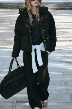 Online CAZADORA ACOLCHADA CAPUCHA WATER AND WIND PROTECTION Mujer Abrigos / Anoraks