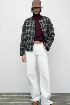 Clearance CAZADORA ACOLCHADA CUADROS Mujer Chaquetas / Cazadoras