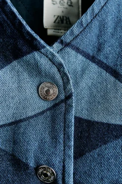 Niños ZARA 6 - 14 Años·Abrigos|6 - 14 Años·Total Look<CAZADORA ACOLCHADA DENIM - SEA NY