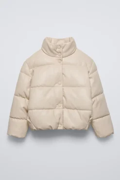 Niños ZARA 6 - 14 Años·Abrigos<CAZADORA ACOLCHADA EFECTO PIEL