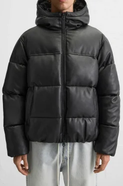 Sale CAZADORA ACOLCHADA EFECTO PIEL Hombre Plumíferos