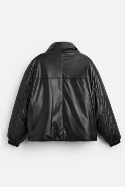 New CAZADORA ACOLCHADA EFECTO PIEL Hombre Plumíferos