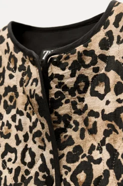 Outlet CAZADORA ACOLCHADA ESTAMPADO ANIMAL Mujer Chaquetas / Cazadoras