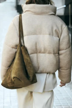 Hot CAZADORA ACOLCHADA PUNTO Mujer Abrigos / Anoraks