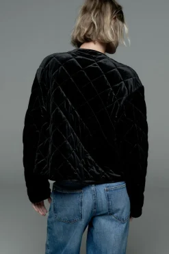 Discount CAZADORA ACOLCHADA TERCIOPELO Mujer Chaquetas / Cazadoras