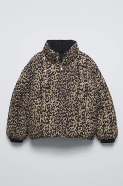 Niños ZARA 6 - 14 Años·Abrigos<CAZADORA ANIMAL PRINT REVERSIBLE