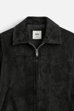 Online CAZADORA ANTE CROPPED FIT Hombre Piel