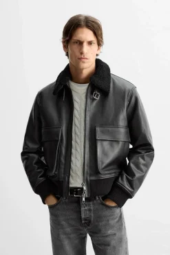 Fashion CAZADORA AVIADORA PIEL Hombre Piel
