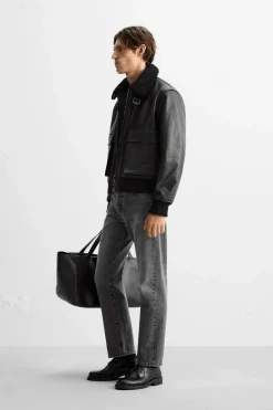 Fashion CAZADORA AVIADORA PIEL Hombre Piel