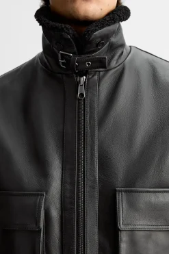 Fashion CAZADORA AVIADORA PIEL Hombre Piel