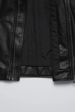 Niños ZARA 6 - 14 Años·Abrigos<CAZADORA BIKER EFECTO PIEL