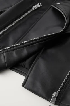 Niños ZARA 6 - 14 Años·Abrigos<CAZADORA BIKER EFECTO PIEL