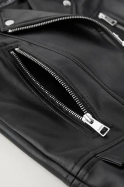 Niños ZARA 6 - 14 Años·Abrigos<CAZADORA BIKER EFECTO PIEL