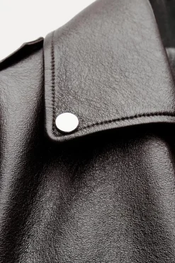 Sale CAZADORA BIKER EFECTO PIEL Mujer Chaquetas / Cazadoras