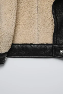 Niños ZARA 1½ - 6 Años·Abrigos|1½ - 6 Años·Abrigos<CAZADORA BIKER EFECTO PIEL BORREGUILLO