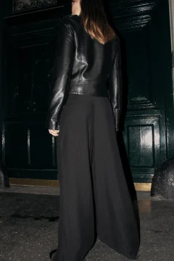 Fashion CAZADORA BIKER EFECTO PIEL Mujer Chaquetas / Cazadoras