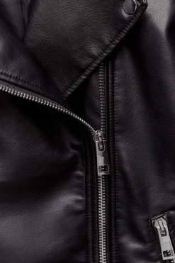 Best CAZADORA BIKER OVERSIZE EFECTO PIEL Mujer Chaquetas / Cazadoras