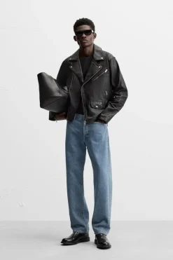 Sale CAZADORA BIKER PIEL Hombre Piel