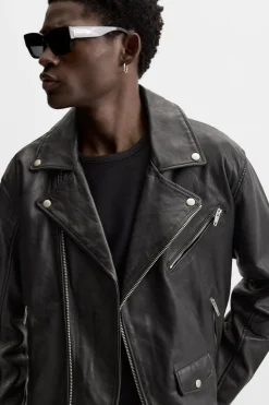 Sale CAZADORA BIKER PIEL Hombre Piel