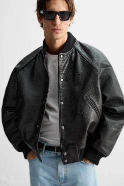 Fashion CAZADORA BOMBER PIEL Hombre Piel