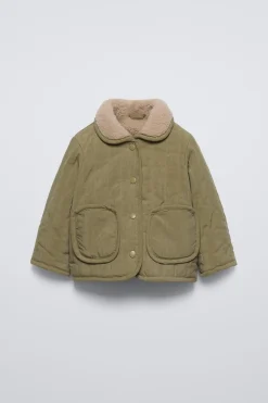 Niños ZARA 0 - 6 Meses·Sacos / Buzos|6 - 18 Meses·Abrigos / Buzos<CAZADORA BORREGUILLO