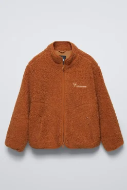 Niños ZARA 6 - 14 Años·Abrigos<CAZADORA BORREGUILLO BORDADO