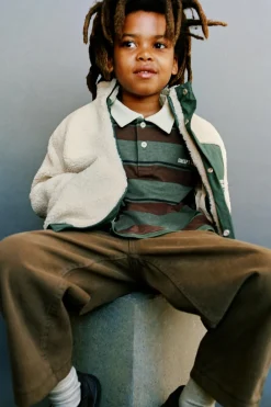 Niños ZARA 6 - 14 Años·Abrigos<CAZADORA BORREGUILLO COMBINADO NYLON