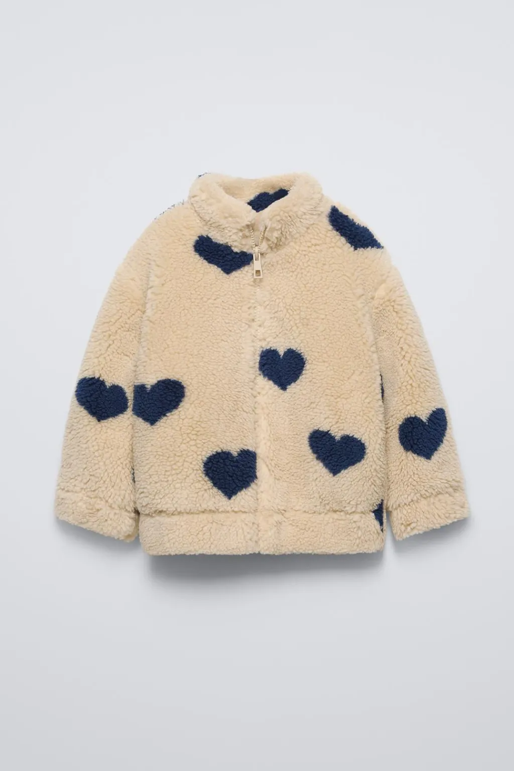 Niños ZARA 1½ - 6 Años·Total Look|6 - 18 Meses·Abrigos / Buzos<CAZADORA BORREGUILLO CORAZONES