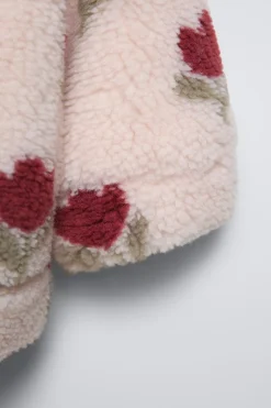 Niños ZARA 1½ - 6 Años·Total Look|6 - 18 Meses·Abrigos / Buzos<CAZADORA BORREGUILLO ESTAMPADO TULIPANES