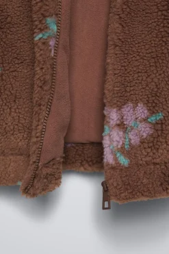 Niños ZARA 6 - 18 Meses·Abrigos / Buzos<CAZADORA BORREGUILLO ESTAMPADO FLORES