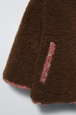 Niños ZARA 0 - 6 Meses·Sacos / Buzos|6 - 18 Meses·Conjuntos<CAZADORA BORREGUILLO FLORES