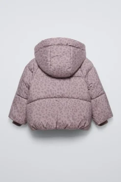 Niños ZARA 6 - 18 Meses·Abrigos / Buzos<CAZADORA CAPUCHA ANIMAL PRINT