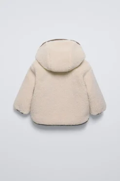 Niños ZARA 0 - 6 Meses·Sacos / Buzos|6 - 18 Meses·Abrigos / Buzos<CAZADORA CAPUCHA BORREGUILLO
