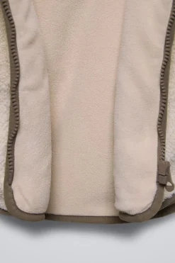 Niños ZARA 0 - 6 Meses·Sacos / Buzos|6 - 18 Meses·Abrigos / Buzos<CAZADORA CAPUCHA BORREGUILLO