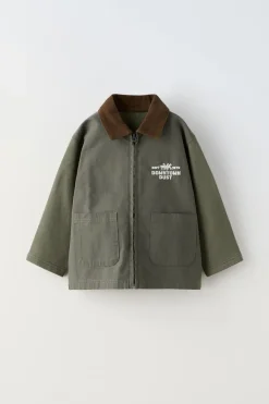 Niños ZARA 1½ - 6 Años·Abrigos<CAZADORA COMBINADA BORDADO