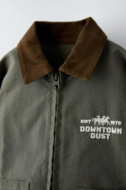 Niños ZARA 1½ - 6 Años·Abrigos<CAZADORA COMBINADA BORDADO