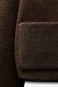 Outlet CAZADORA COMBINADA BORREGUILLO Mujer Chaquetas / Cazadoras