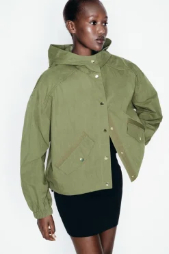 Discount CAZADORA CORTA CAPUCHA Mujer Chaquetas / Cazadoras