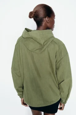 Discount CAZADORA CORTA CAPUCHA Mujer Chaquetas / Cazadoras