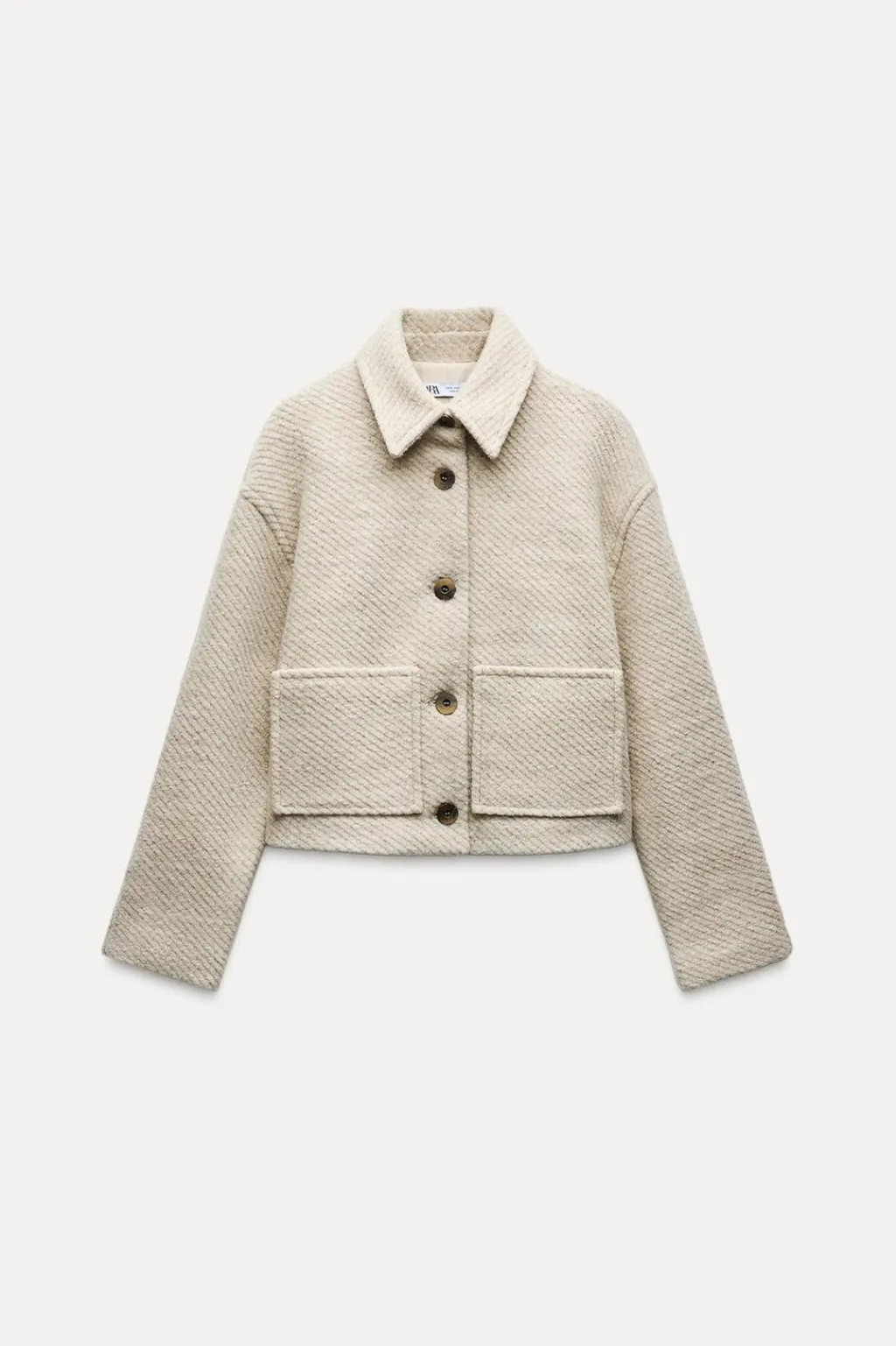 Clearance CAZADORA CORTA CON LANA Mujer Chaquetas / Cazadoras