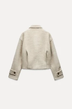 Clearance CAZADORA CORTA CON LANA Mujer Chaquetas / Cazadoras