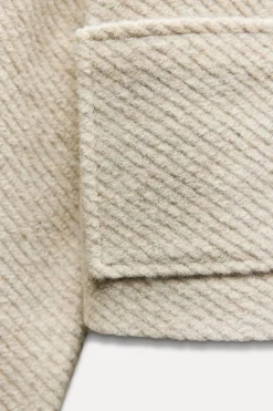 Clearance CAZADORA CORTA CON LANA Mujer Chaquetas / Cazadoras