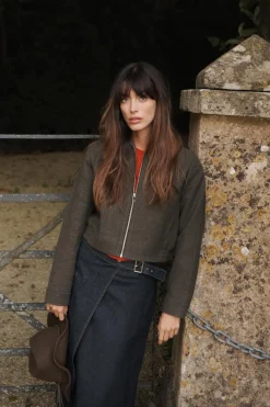 Sale CAZADORA CORTA CREMALLERA Mujer Chaquetas / Cazadoras