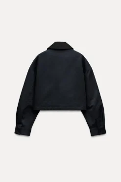 Hot CAZADORA CORTA CUELLO PANA Mujer Chaquetas / Cazadoras